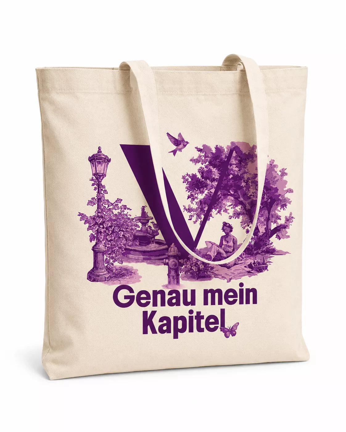 VANI Bio-Baumwollbeutel »Genau mein Kapitel«